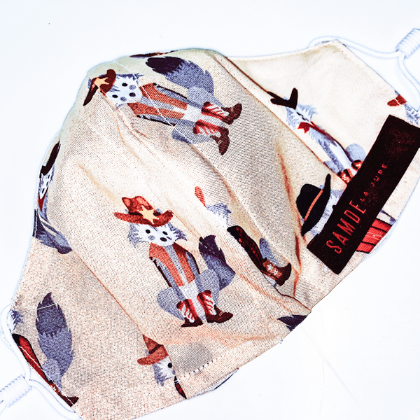 Reusable Cloth Face Cover, COTTON PRINT & LINEN