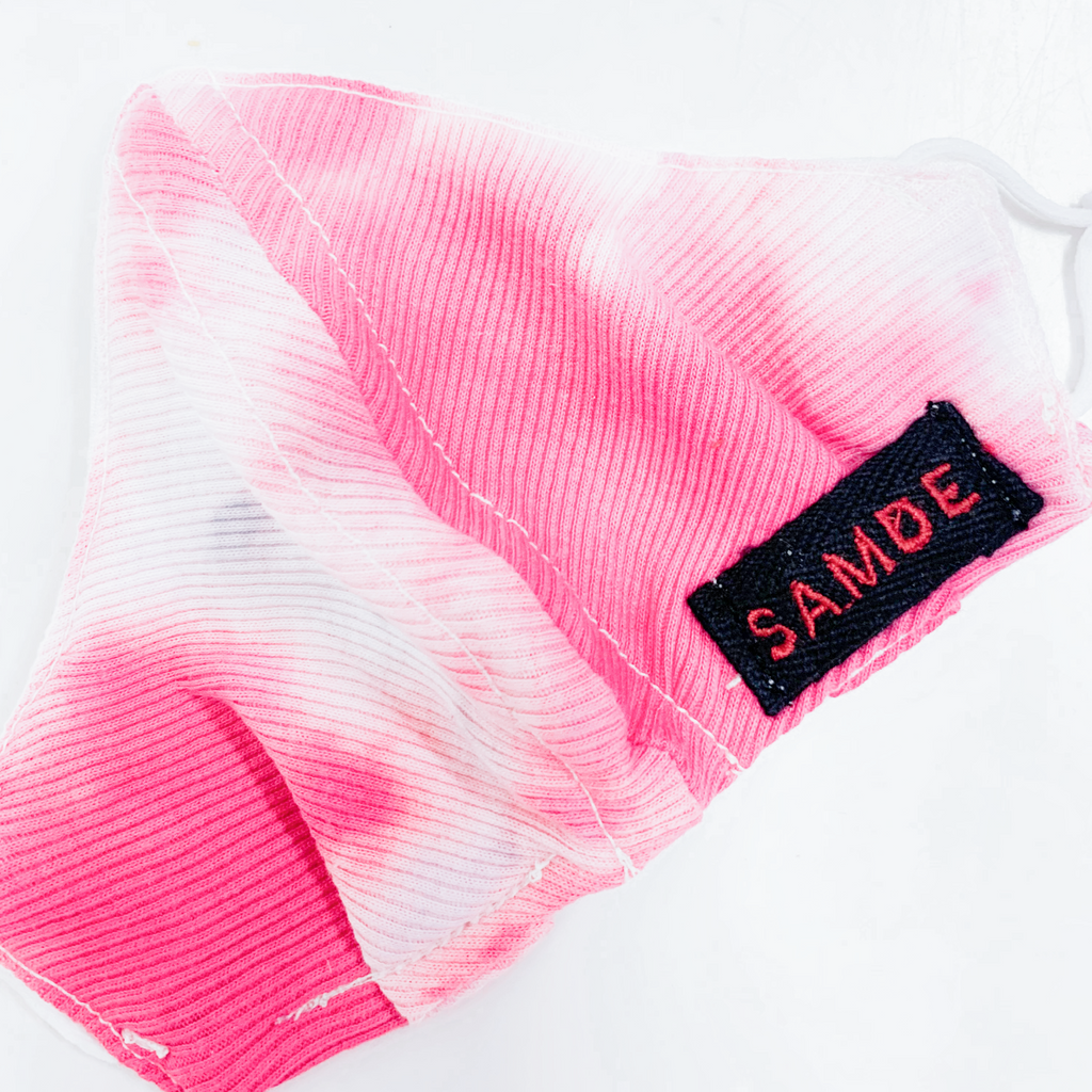 Reusable Face Cloth Cover, COTTON RIBBED JERSEY KNIT & LINEN