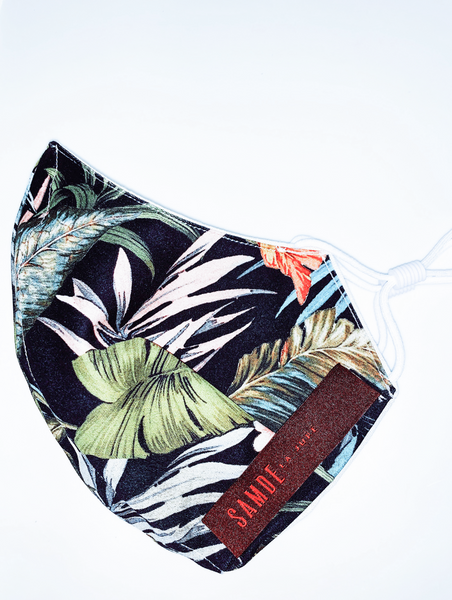 Reusable Cloth Face Cover, COTTON SATEEN & LINEN