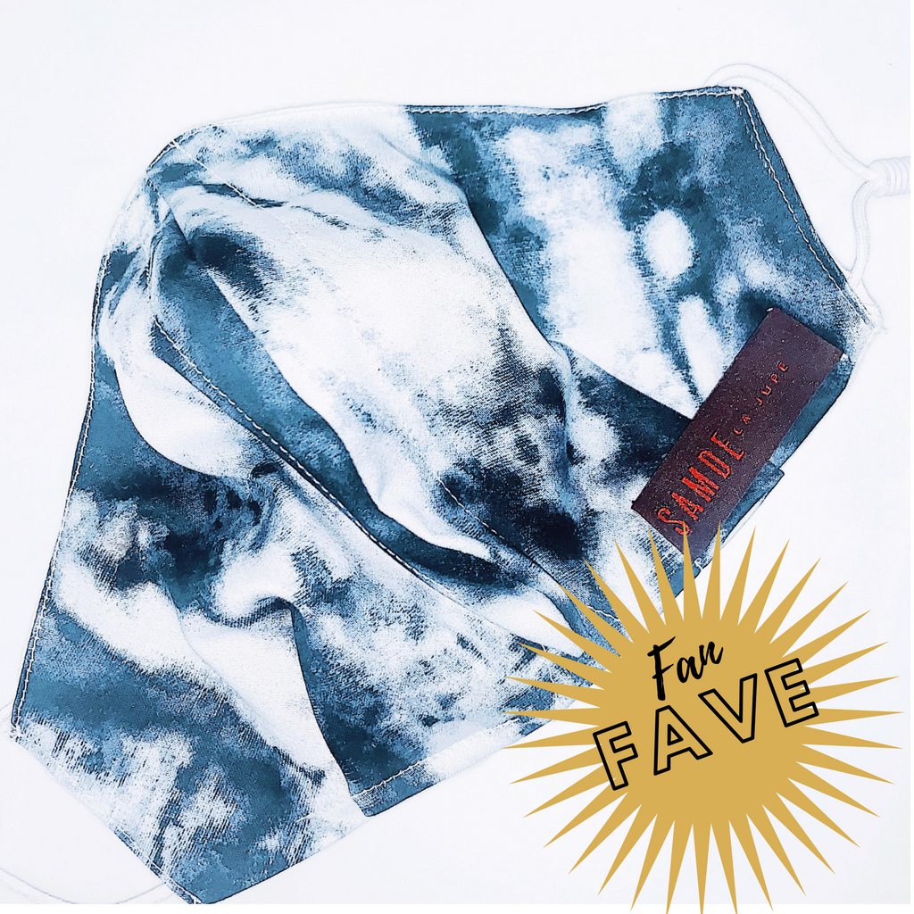 Reusable Face Cloth Cover, COTTON WOVEN TIE-DYE