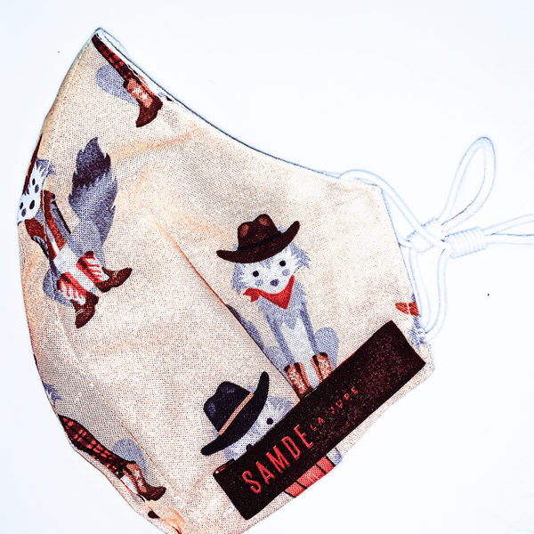 Reusable Cloth Face Cover, COTTON PRINT & LINEN