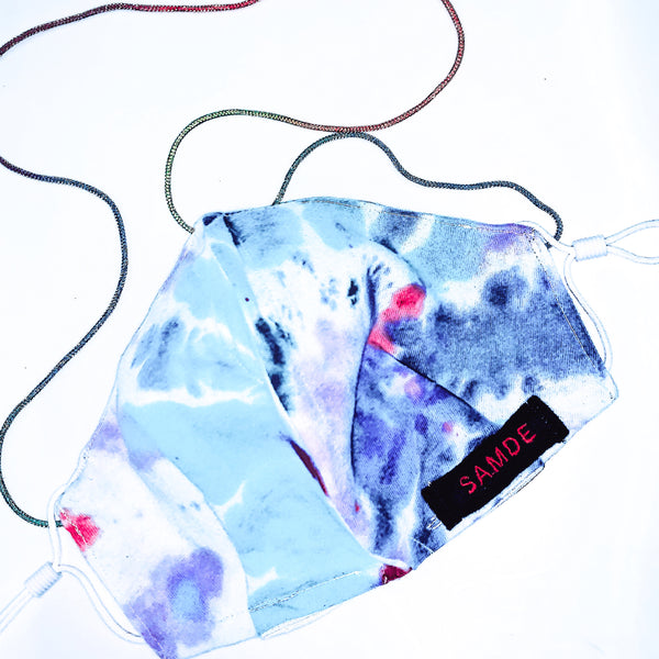 Reusable Face Cloth Cover & Neckpiece Promotional Set, COTTON JERSEY & LINEN