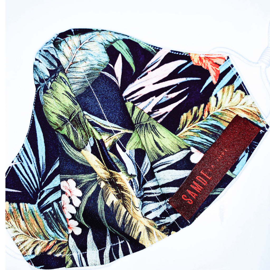 Reusable Cloth Face Cover, COTTON SATEEN & LINEN