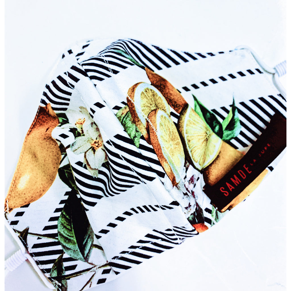 Reusable Cloth Face Cover, COTTON SATEEN & LINEN