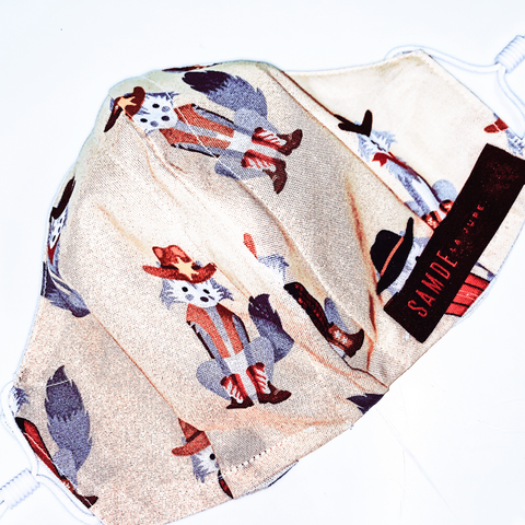 Reusable Cloth Face Cover, COTTON PRINT & LINEN